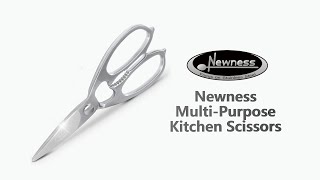 Multi-Purpose Kitchen Scissors can easily and quickly cut chicken, duck, fish, bones and so on.