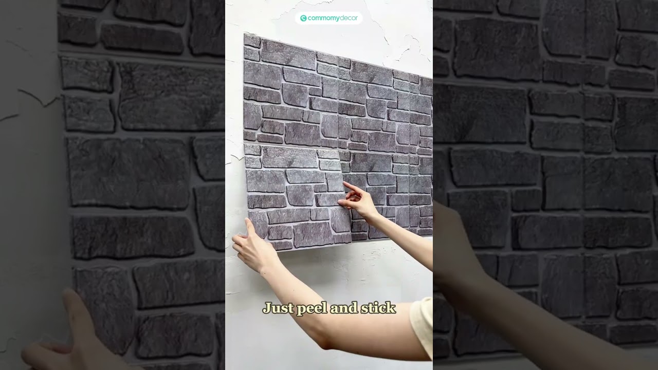 🥰D.I.Y Kitchen transformed comomy 3d Tiles.| COMMOMY DECOR