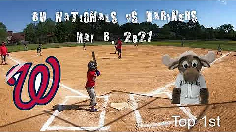8U Coach Pitch Baseball- Nationals vs Mariners, May 8, 2021