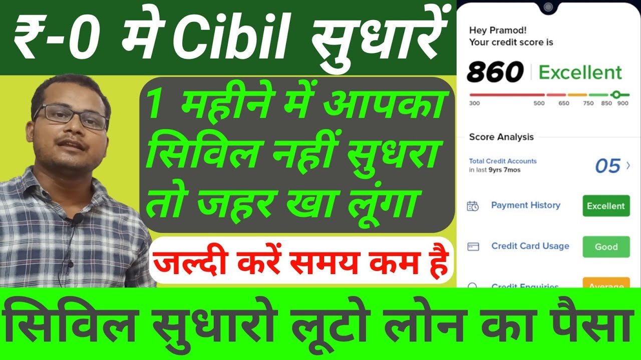 Cibil Score Ll How To Improve Cibil Score 