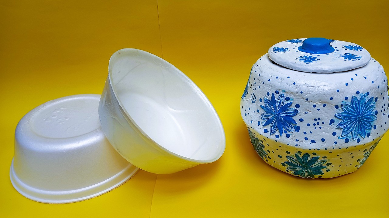 Vejam que Artesanato Lindo com embalagem Marmitex -Artesanato -Reciclagem -DIY