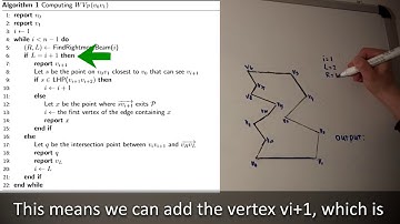 Segment visibility polygons.