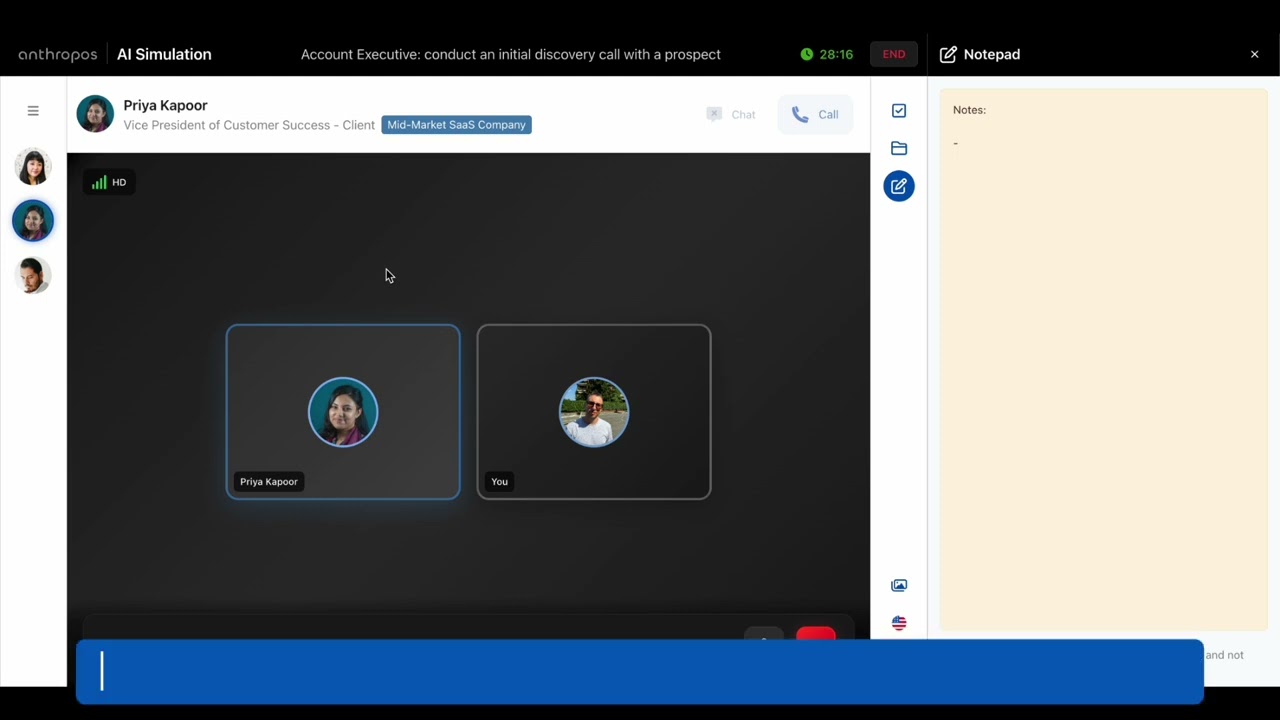 Calls are now available in AI Simulations!