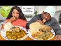*PRANK GONE WRONG* 😱 REPLACING MY WIFES HOME COOKED EGUSI SOUP WITH THE RESTAURANTS EGUSI SOUP!