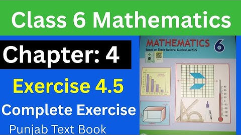 Class 6 Math |Chapter 4 |Exercise 4.5|Complete Exercise .