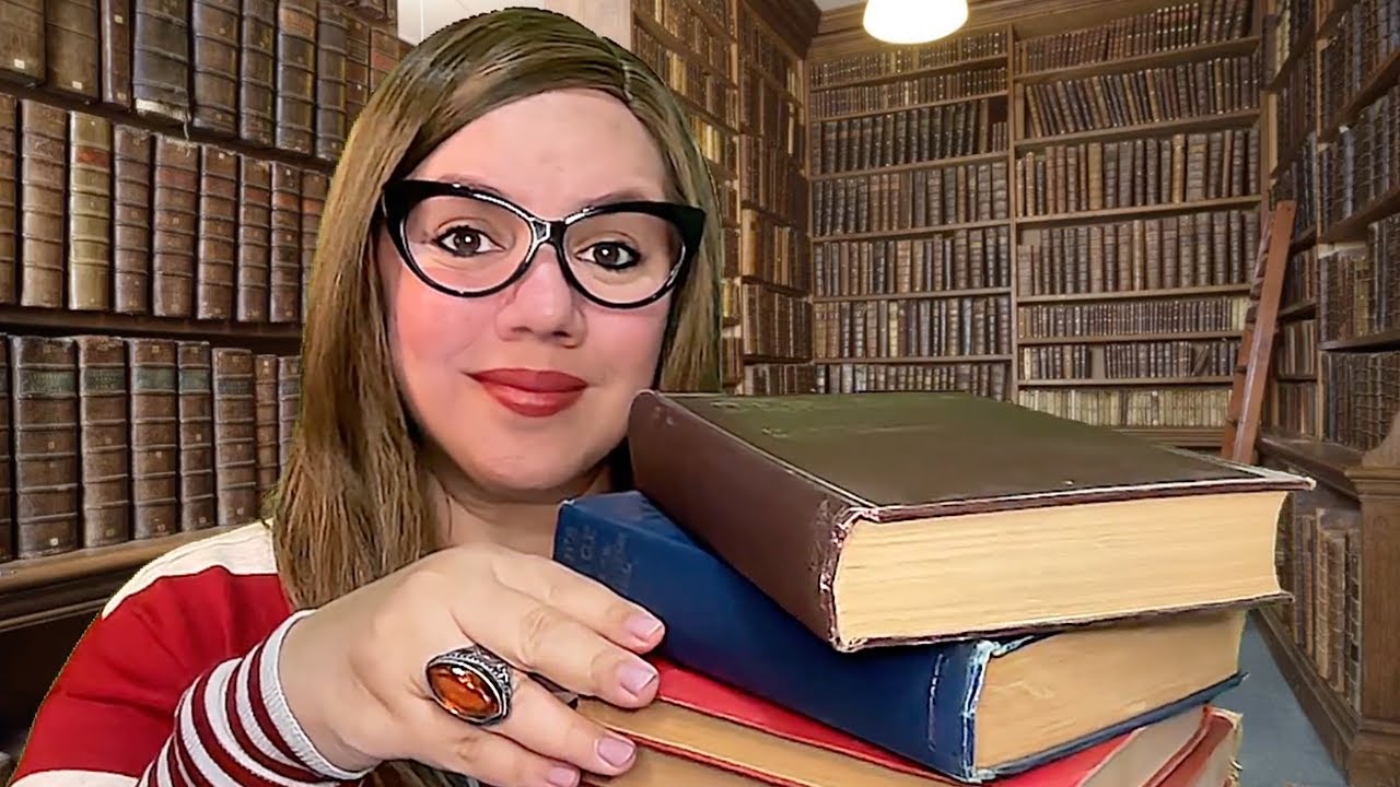 ASMR ESPAÑOL 📚 Bibliotecaria en Libreria Roleplay 📚 Sonidos de Papel y Teclado SUAVE Para Dormir
