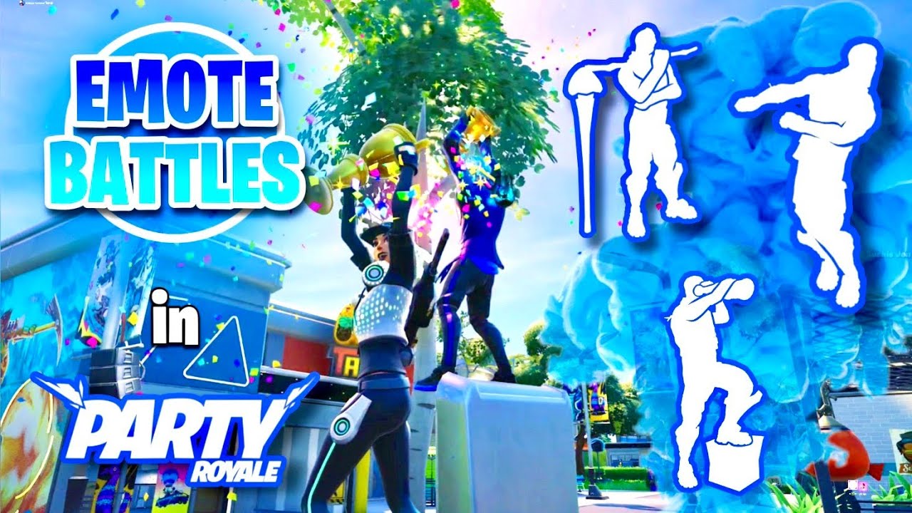 Winning every Emote Battle in Party Royale #16 - YouTube