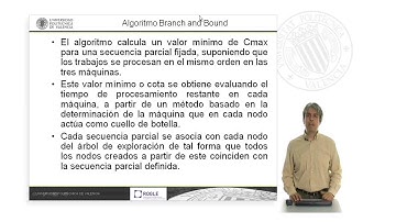 Algoritmo Branch and Bound para secuenciación en taller de flujo de tres máquinas | 51/54 | UPV