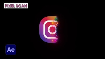 Pixel Scan Logo Animation Tutorial in After Effects | Digital Logo Wipe | No Plugins [HINDI]