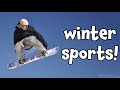 Winter Sports! Learning Names of Different Winter Sports Recreation Activities for Kids