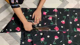 Stylish/ Trendy कुर्ती की कटिंग कैसे करें? How to cut Peplum kurti, umbrella kurti cutting