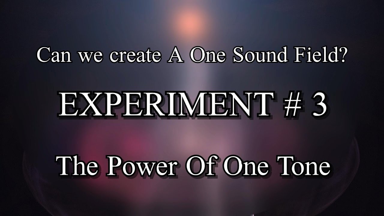 The Power Of One Tone | Experiment # 3 - YouTube
