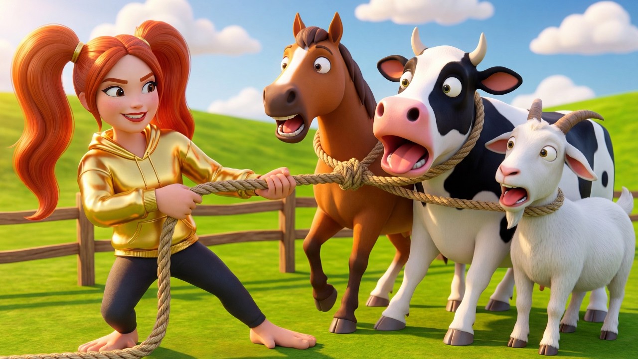 Ruby the Thief! 😱 Farm Animals Stolen 🐎🐄 Police Officer Saves the Day 👮‍♂️ | Kids Story