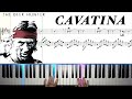 Cavatina - from The Deer Hunter - Piano tutorial with scrolling sheet music