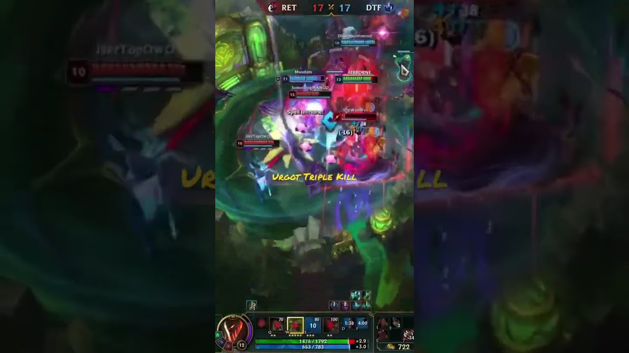 Battlecast Urgot Ultimate and Triple Kill