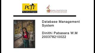 Question Set 20 | Database Management System | Java Institute