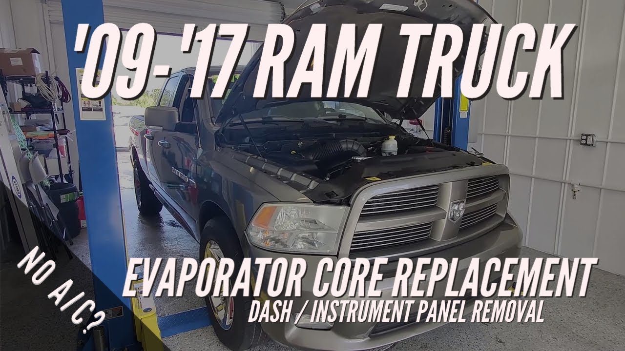 2011 Dodge Ram Evaporator Core Replacement - YouTube