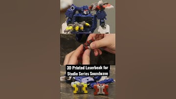 3D Printed Laserbeak for Studio Series Soundwave