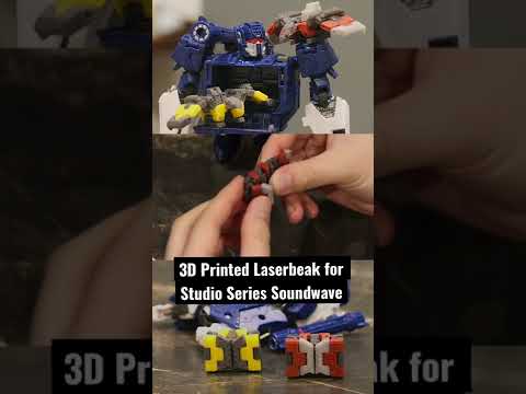 3D Printed Laserbeak For Studio Series Soundwave
