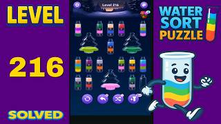 Water Sort – Level 216 | Walkthrough Solution