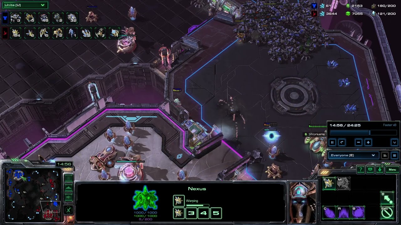 SC2 1V1 insane AI Protoss NEON VIOLET SQUARE LE (1 Terran V 1 insane Protoss)