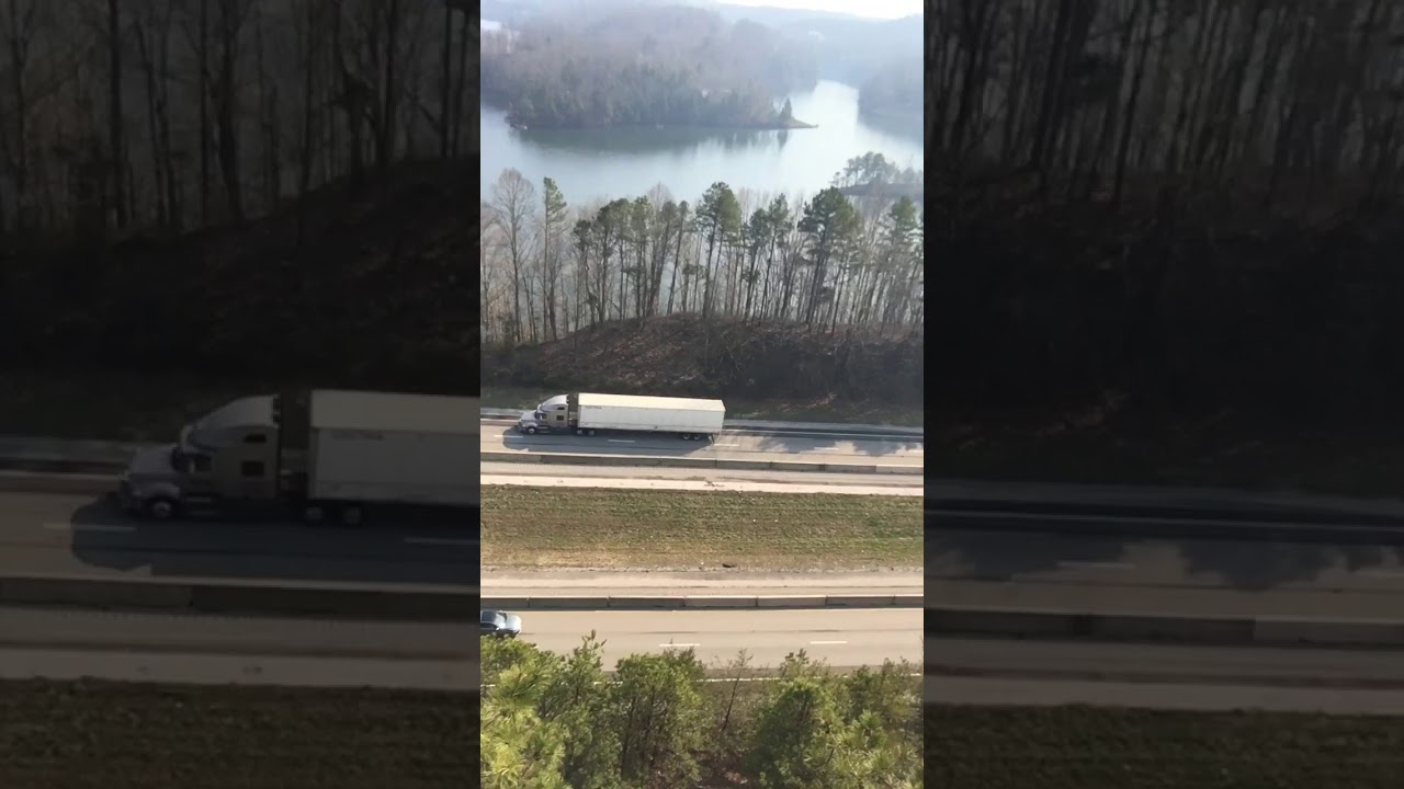 Over lookin the highway at pumpjack off-road park