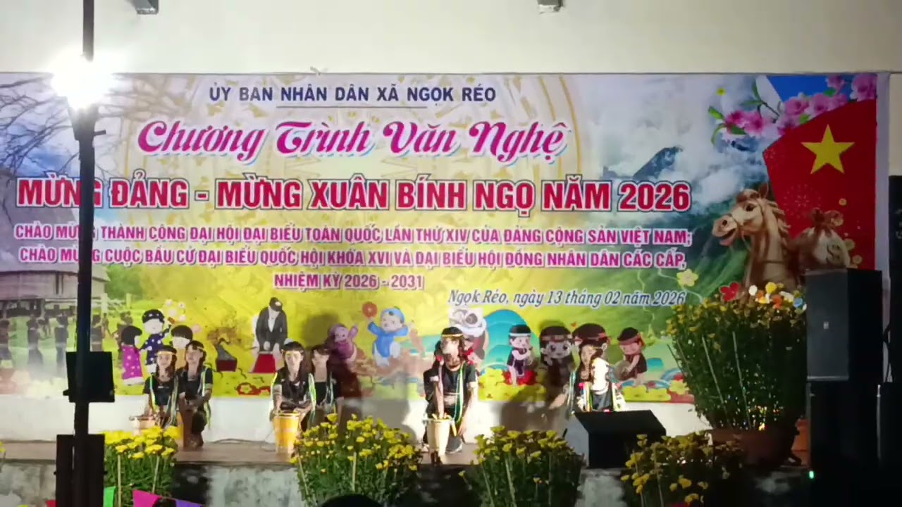 Trưởng Trình Văn Nghệ Mừng Xuân Bình Ngọ Xã Ngọk Réo Biểu diễn ❤️ của các em làng kon gu1