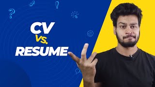 What is difference between CV and Resume?- In Hindi