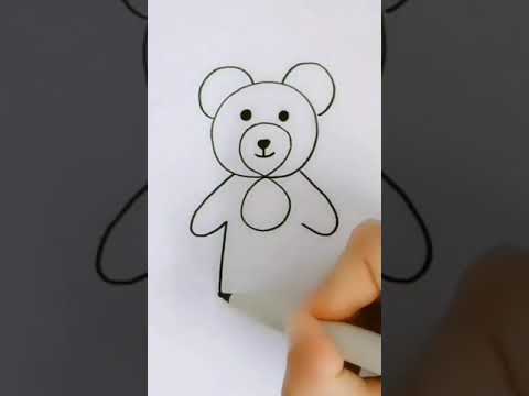 Teddybear Drawing || How to draw Teddy bear easy way