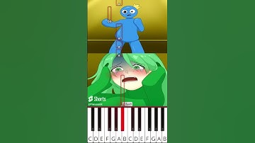 Thumbnail of Transformation BLUE vs GREEN (@fash) Rainbow Friends Animation - Octave Piano Tutorial