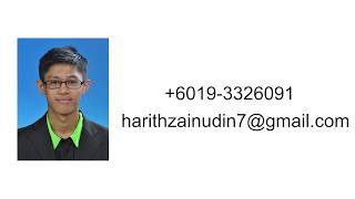 Video Resume/CV - Muhammad Harith Bin Zainudin
