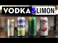 Cata de vodka  limon  azzurra schweppes dr lemon y smirnoff ice