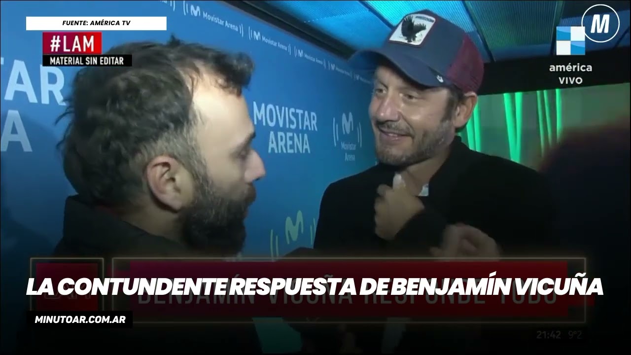 La contundente respuesta de Benjamín Vicuña- Minuto Argentina