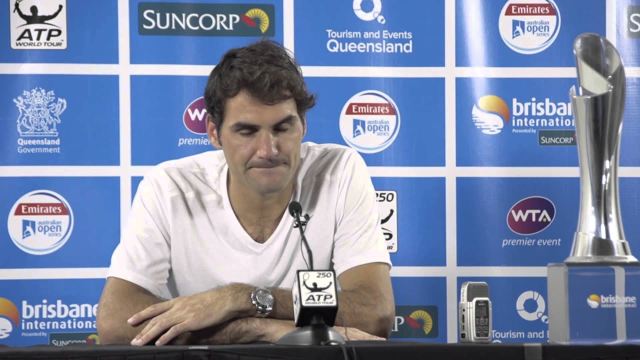 Roger Federer press conference post final Brisbane International 2015