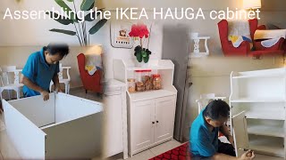 How to install the HAUGA Cabinet from IKEA , unboxing and installing