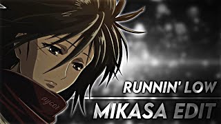 Mikasa Ackerman Amvedit Runnin Low