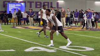LSU PRO DAY | Kayshon Boutte and Jaray Jenkins WR DRILLS with Jayden Daniels