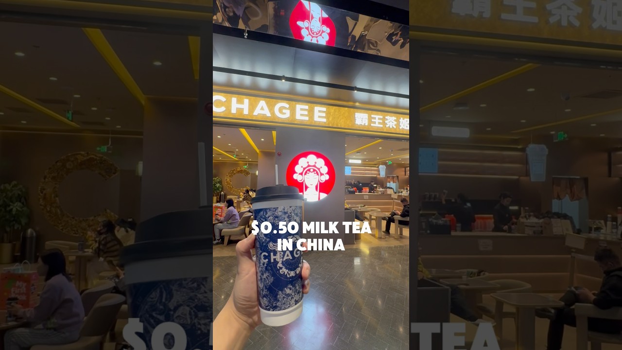 $0.5 milk tea vs. the most popular milk tea CHAGEE in China