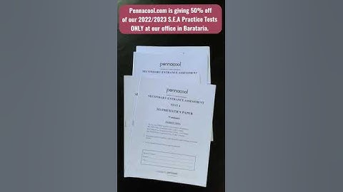 See SEA Results with pennacool practice test! 50% Discount for 1 week only