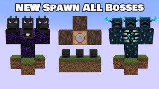 : New Spawn ALL BOSSES in Minecraft!