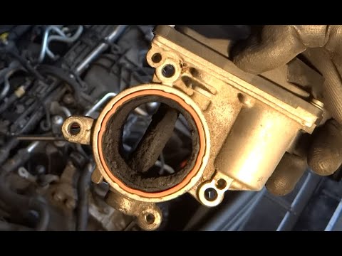 Vyčištění škrtící klapky - motor VW 2,0 TDi CR 103 kW - Throttle cleaning