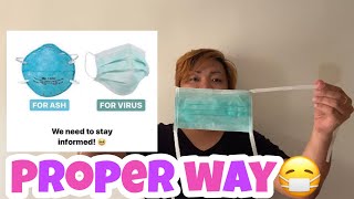 How To Wear Face Mask Properly Surgical Mask Covid-19