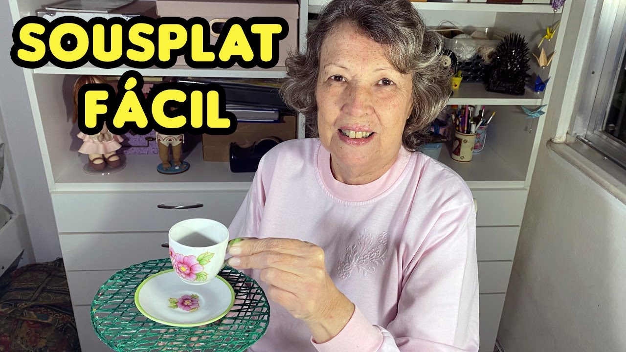 Sousplat bem simples com barbante