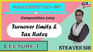 T.Y.B.com I T.Y.B.A.F I T.Y.B.M.S I Sub-Indirect Tax-GST I Chp: Composition Levy I Lecture 1