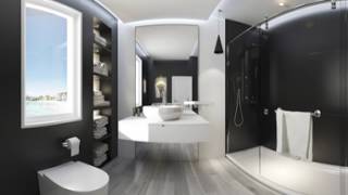 Panorama 360 VR video 4k Modern Bathroom
