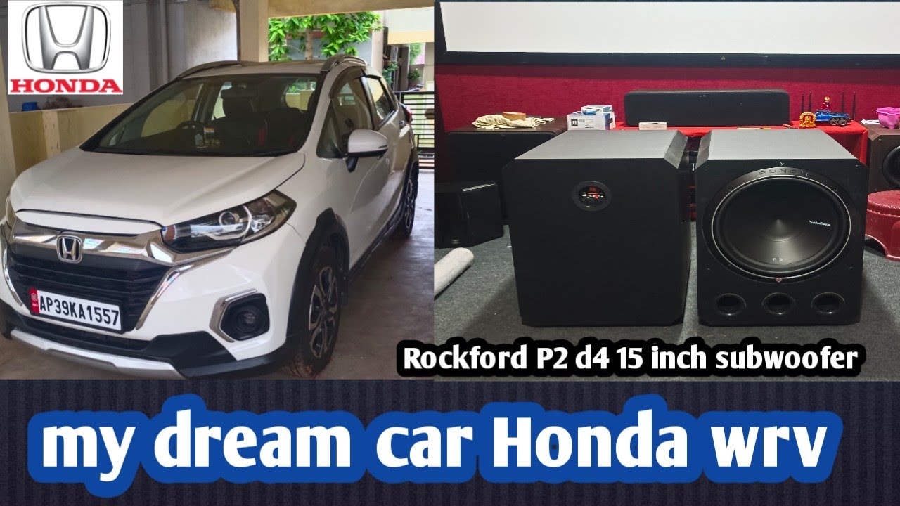 my dream car Honda wrv sunroof 15 inch Rockford P2 d4 subwoofer YouTube