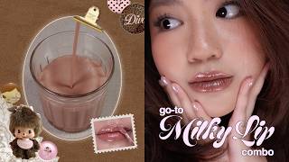 if bright lipsticks don’t suit you, try these ‧₊˚🍓✩ Milky Lip Combos ˚🥛⊹ instead! | reggy go