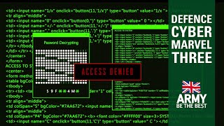 Cyber Warfare Simulation | Defence Cyber Marvel 3 | British Army