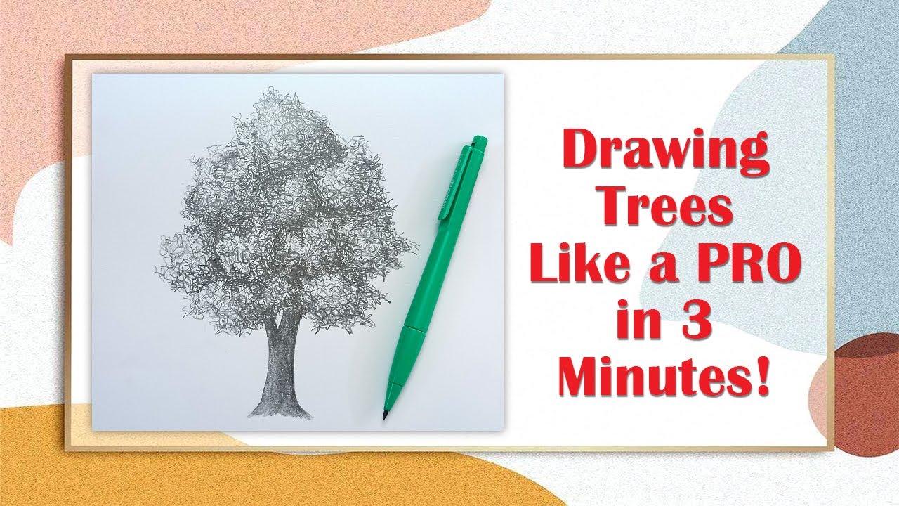 Pro Drawing Tree Tutorial Drawing Trees Like a PRO in 3 Minutes! - YouTube