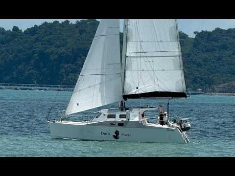 ⁣Sailing a Tamar 31 in Phuket Thailand
